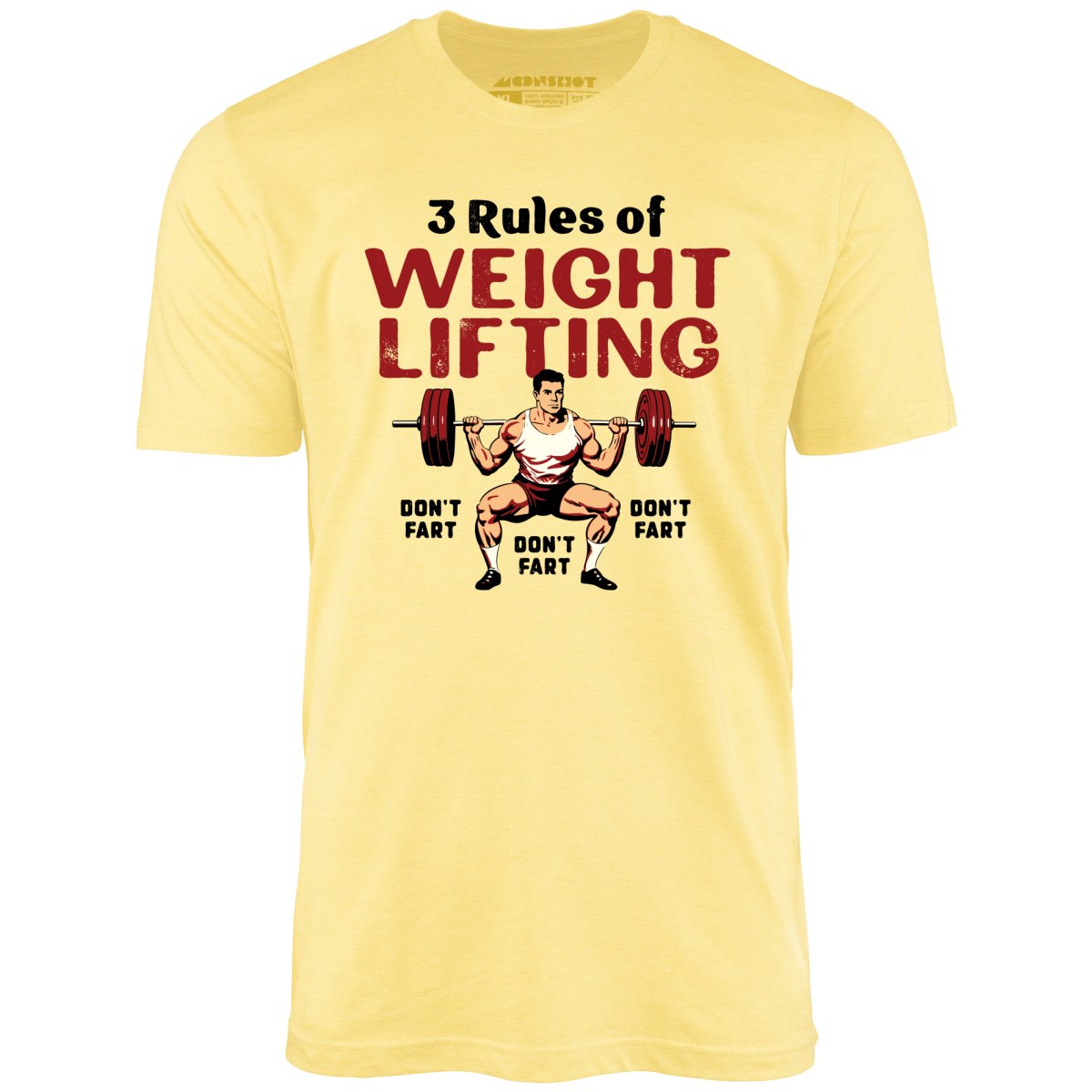 3 Rules of Weightlifting - Unisex T-Shirt Heather Yellow / 3XL