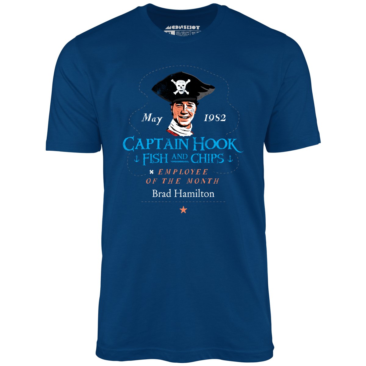 Captain Hook Fish And Chips Funny Movie Men/Unisex T-Shirt - Athletic  Heather / 2XL