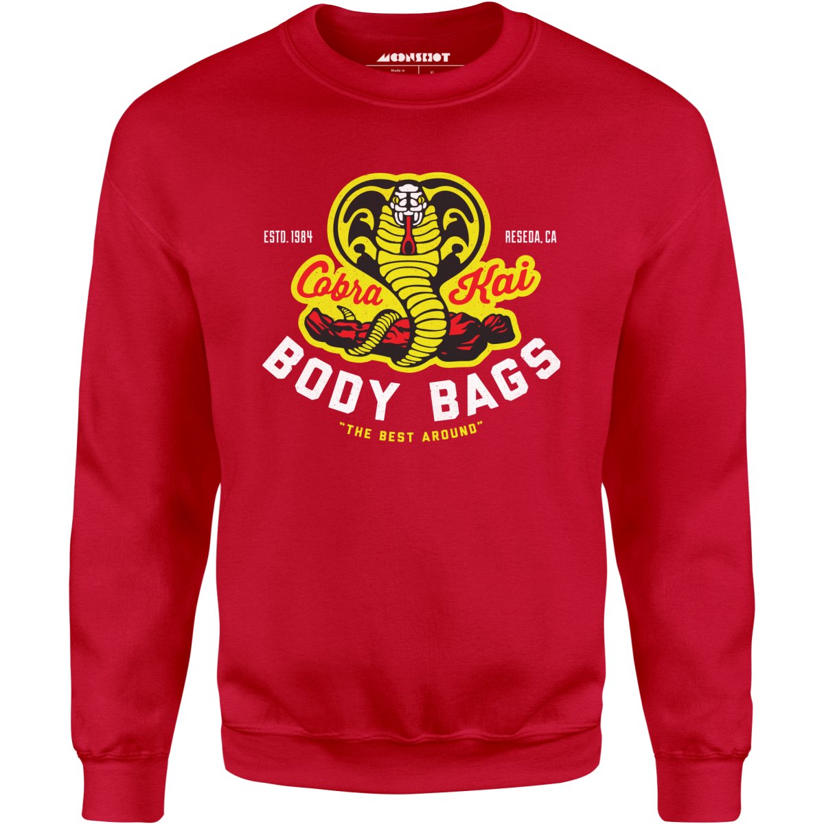 Cobra Kai Body Bags Unisex Sweatshirt m00nshot