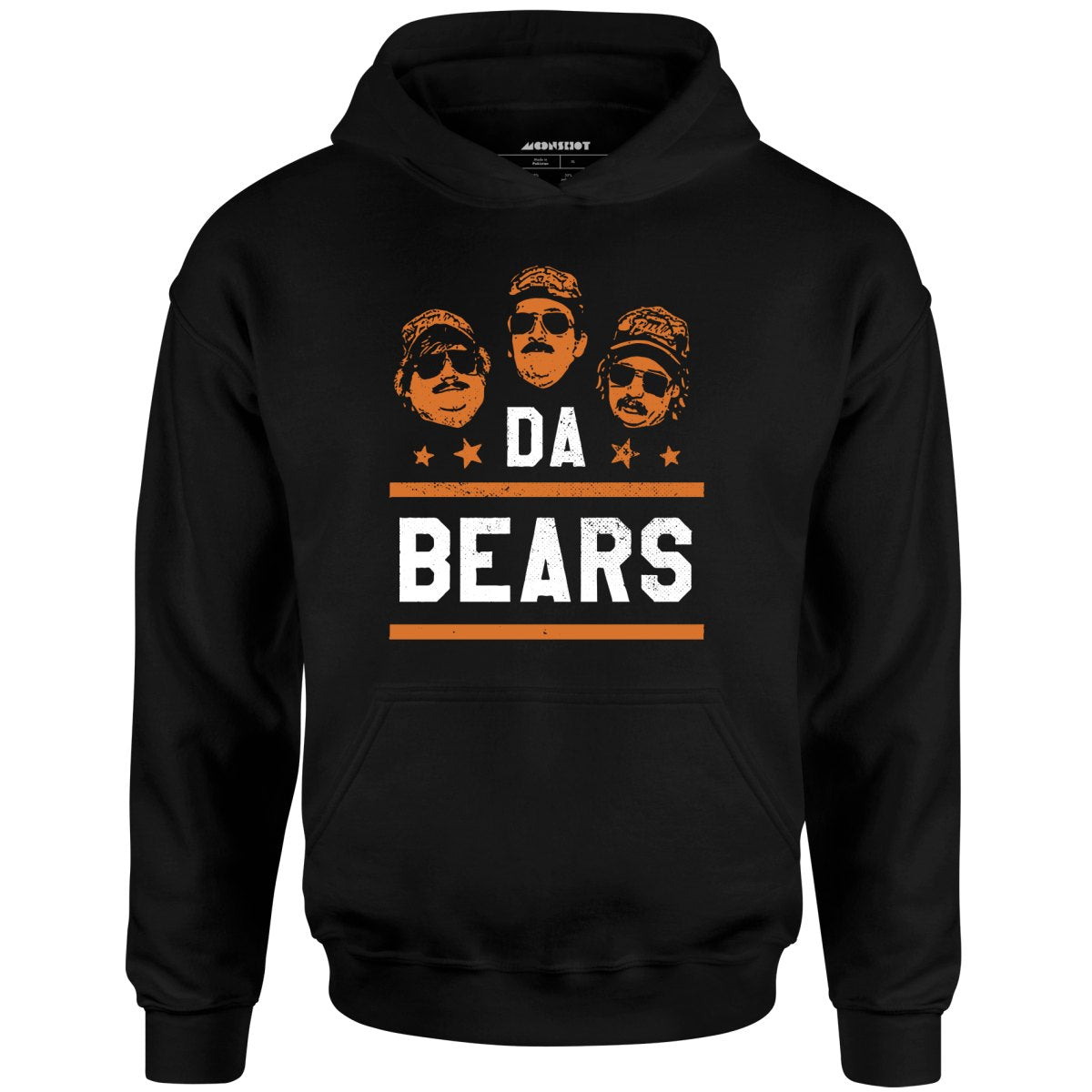 White Label Mfg Da Bears - Unisex Hoodie Black / 3XL