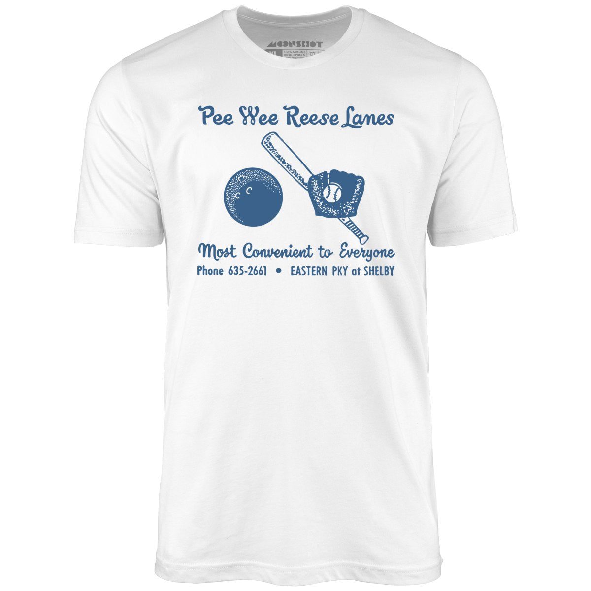 Pee Wee Reese Lanes - Louisville, KY - Vintage Bowling Alley - Unisex  T-Shirt – m00nshot