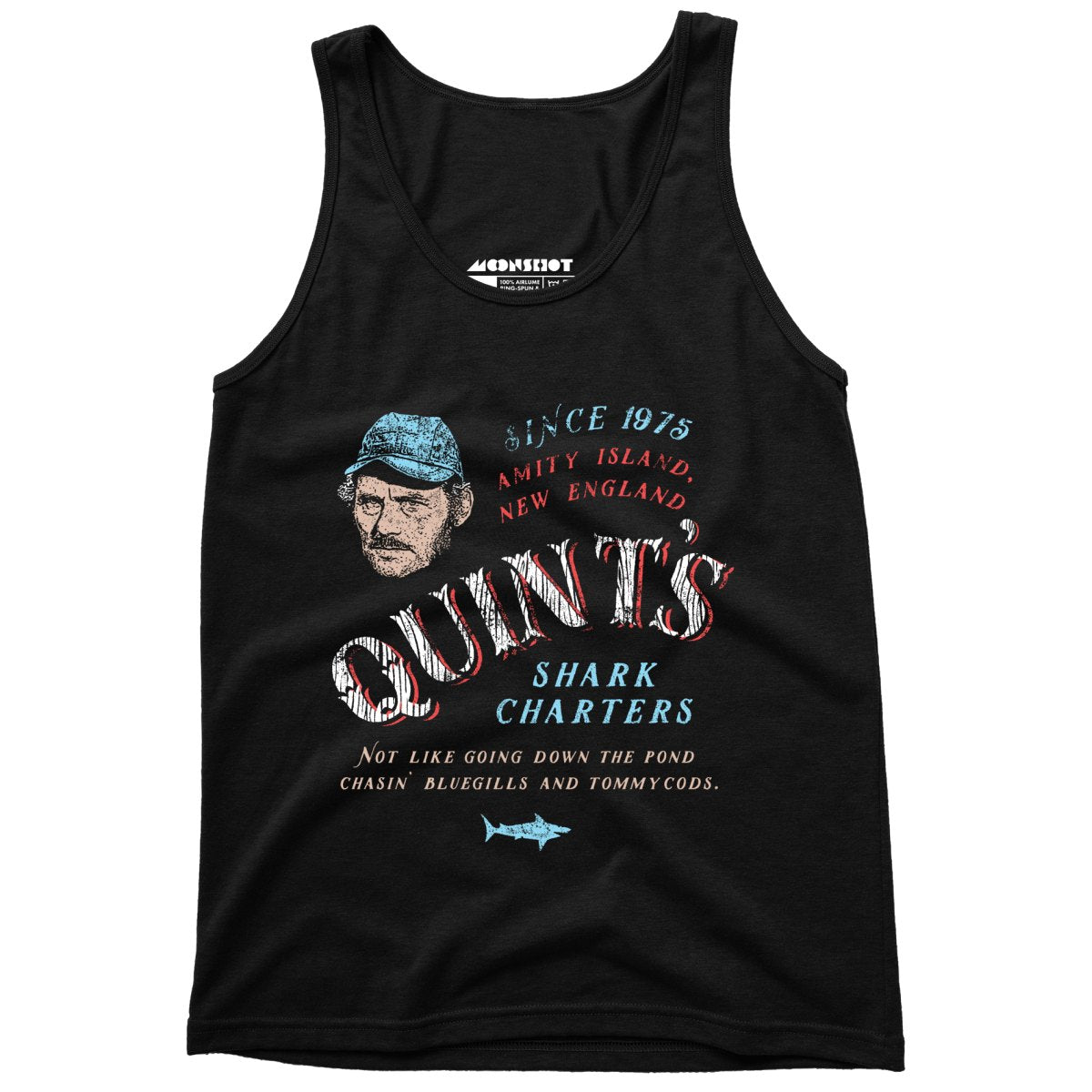 Quint's Shark Charters - unisex Tank Top Black / XL