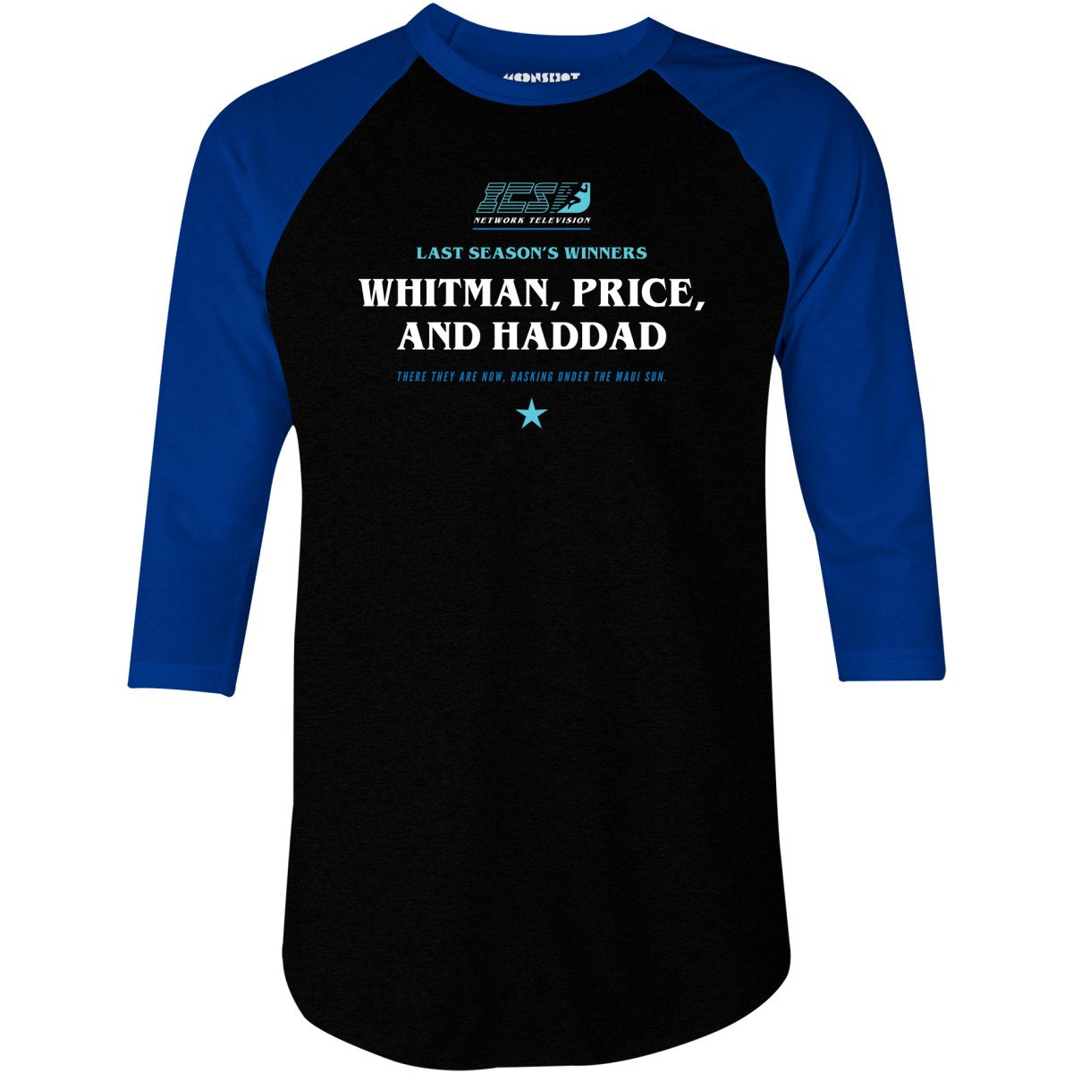 Running Man - Whitman, Price & Haddad - 3/4 Sleeve Raglan T