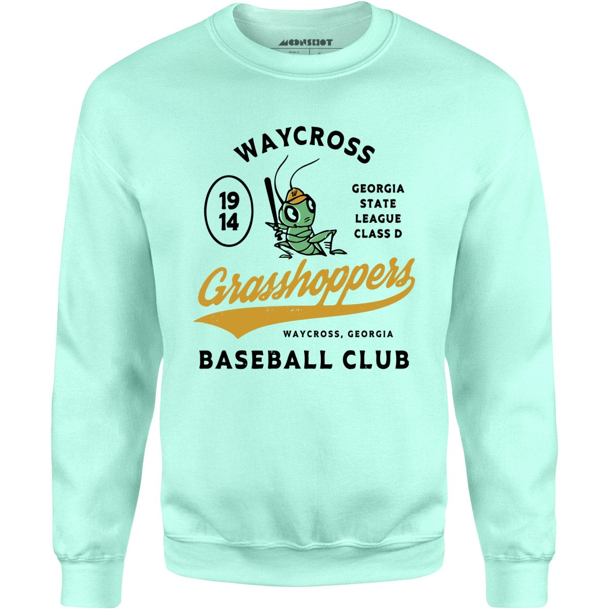 White Label Mfg Waycross Grasshoppers - Georgia - Vintage Defunct Baseball Teams - Unisex T-Shirt Mint / 2XL