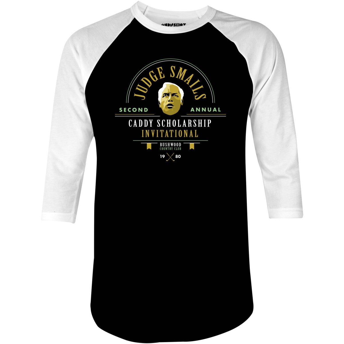 1980 Caddy Scholarship Invitational - 3/4 Sleeve Raglan T-Shirt