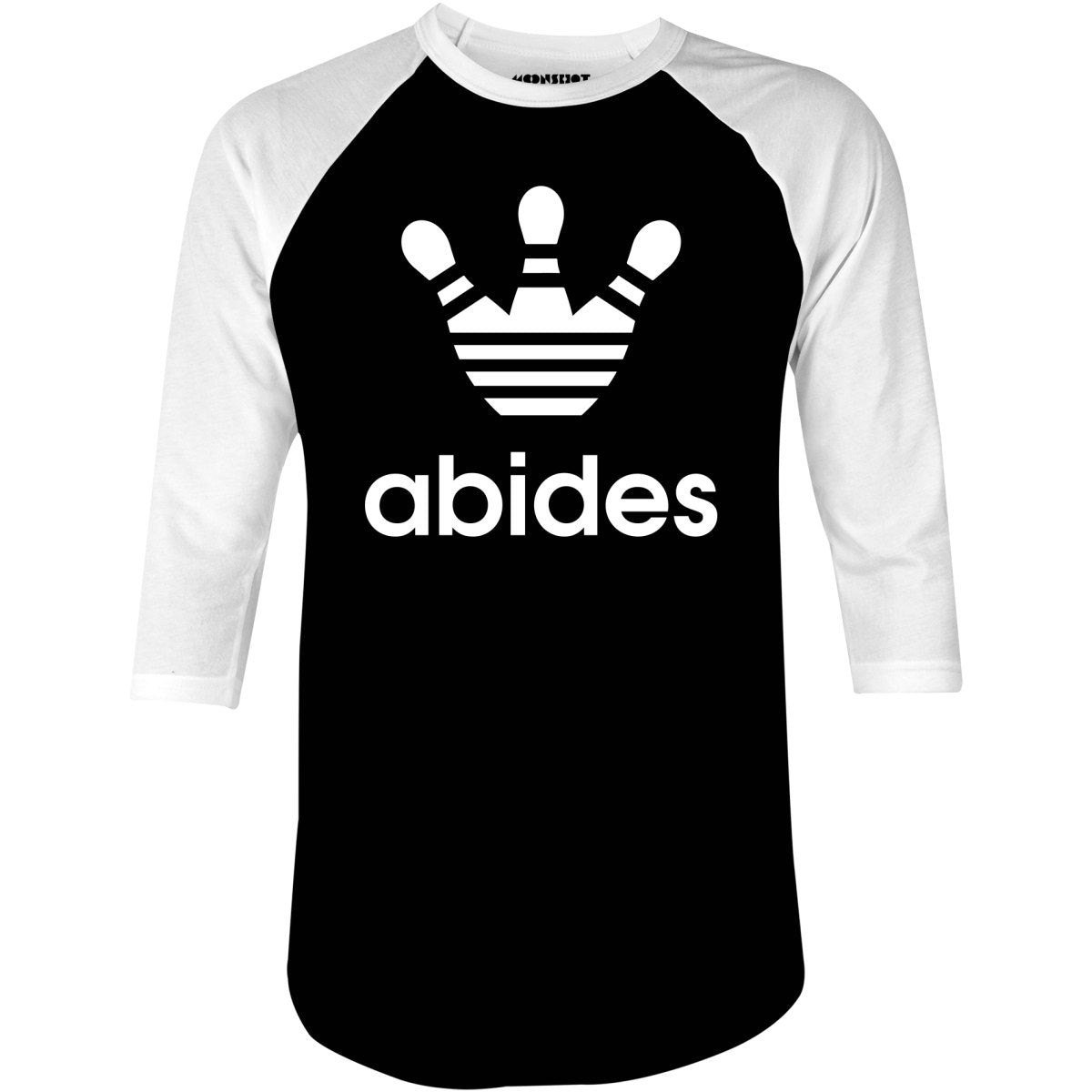 Abides Lebowski Bowling - 3/4 Sleeve Raglan T-Shirt