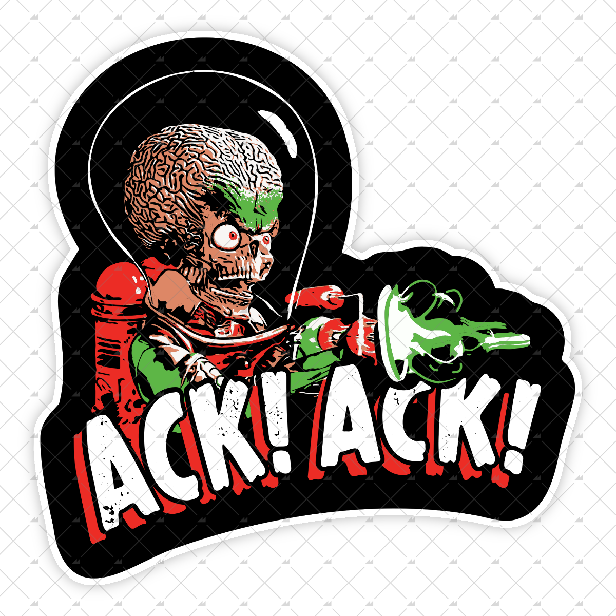 Ack! Ack! - Sticker