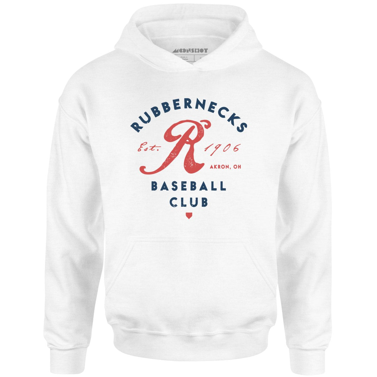 Akron Rubbernecks - Ohio - Vintage Defunct Baseball Teams - Unisex Hoodie