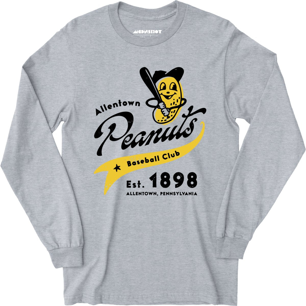 Allentown Peanuts - Pennsylvania - Vintage Defunct Baseball Teams - Long Sleeve T-Shirt