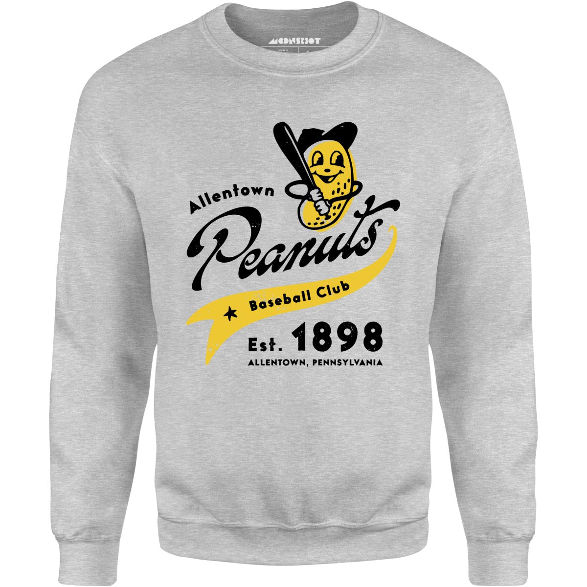 Allentown Peanuts - Pennsylvania - Vintage Defunct Baseball Teams - Unisex Sweatshirt