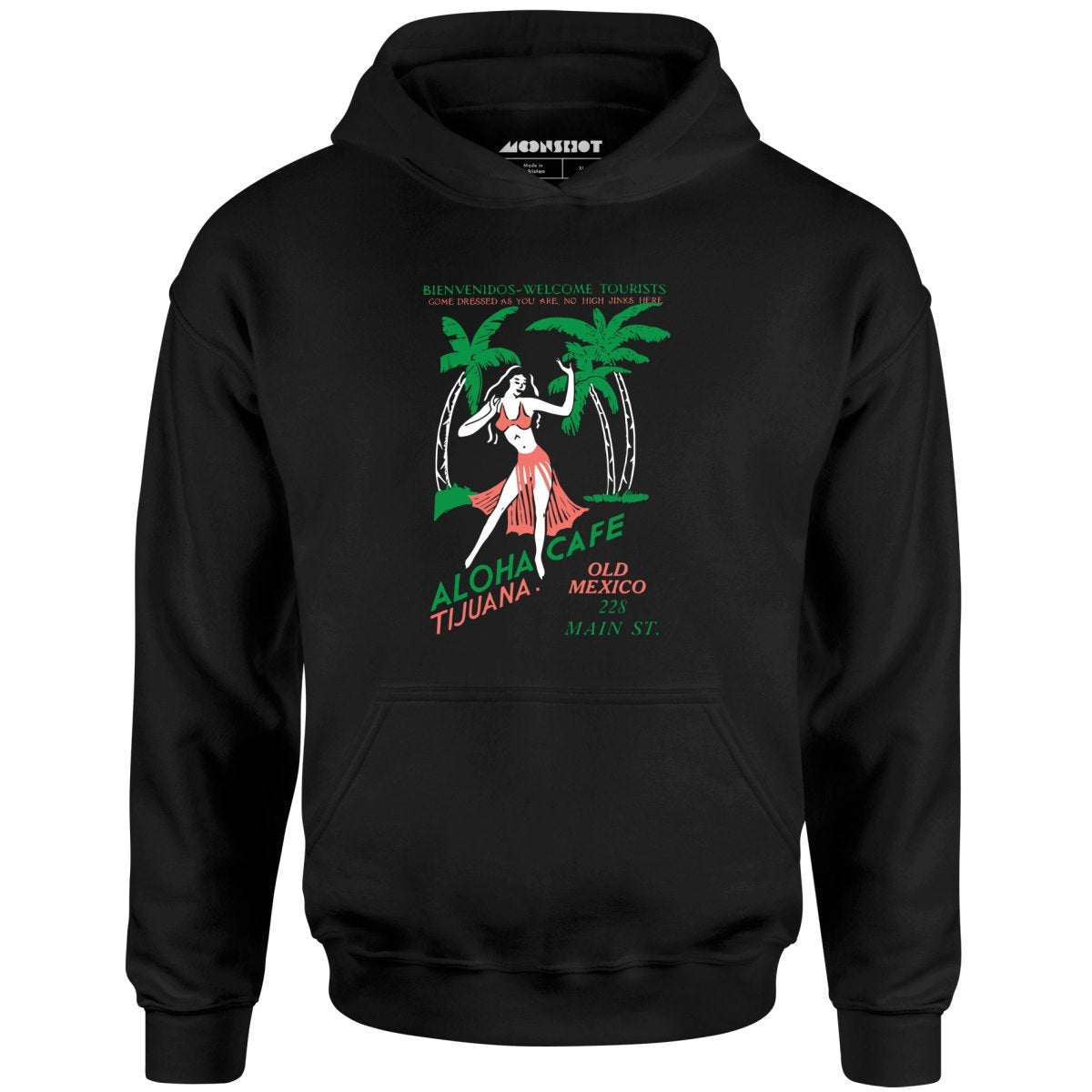 Aloha Cafe - Tijuana, Mexico - Vintage Tiki Bar - Unisex Hoodie