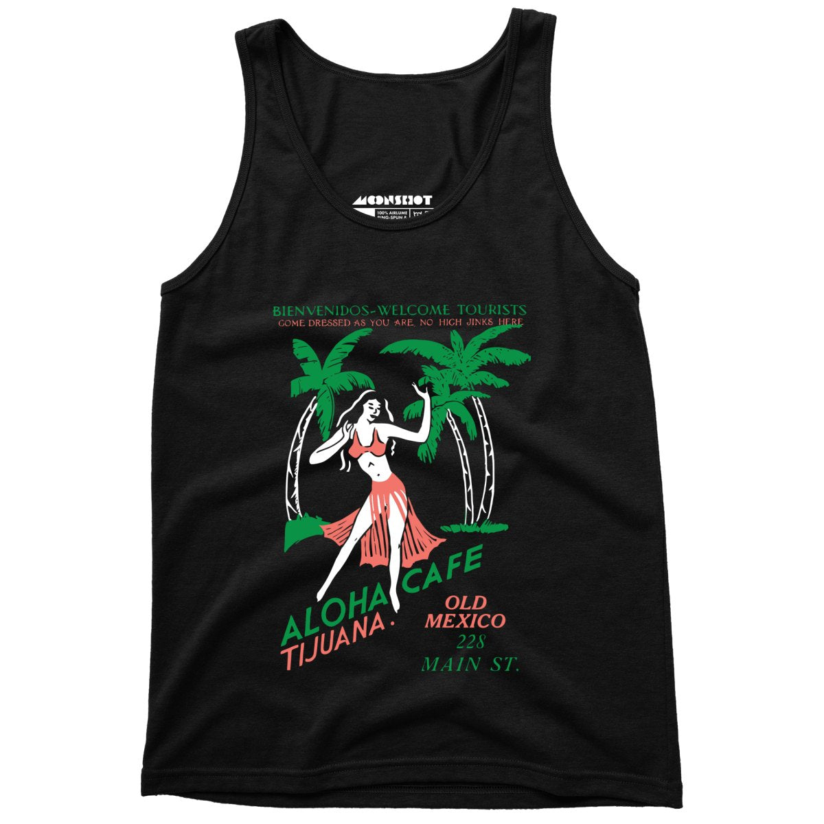 Aloha Cafe - Tijuana, Mexico - Vintage Tiki Bar - Unisex Tank Top