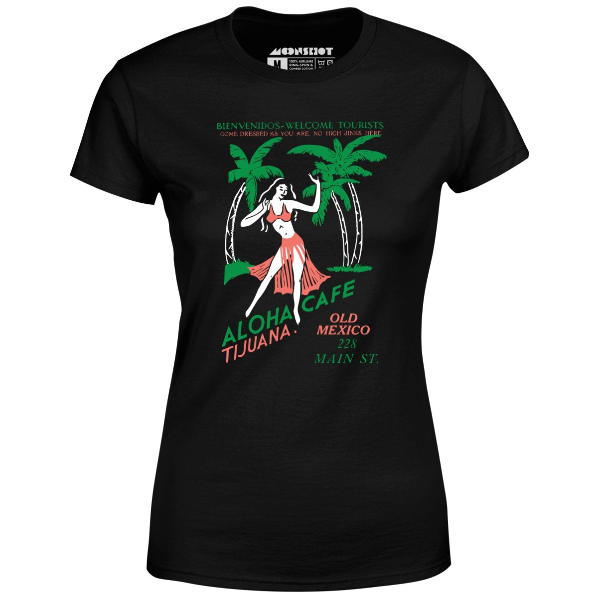 Aloha Cafe - Tijuana, Mexico - Vintage Tiki Bar - Women's T-Shirt