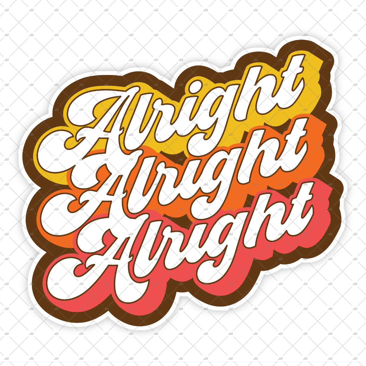 Alright Alright Alright - Sticker