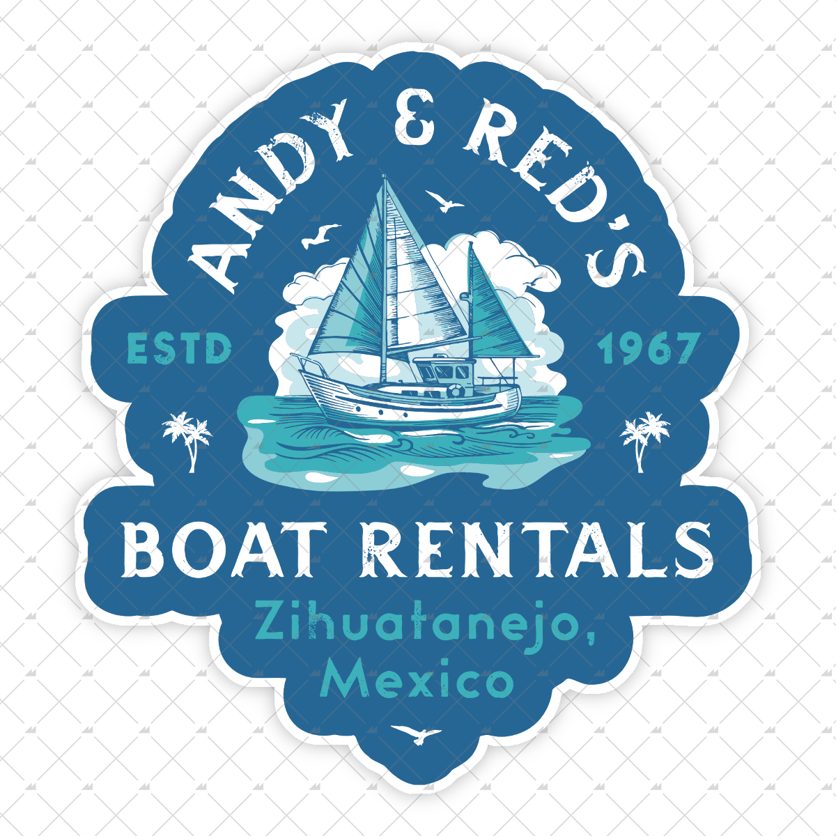 Andy & Red's Boat Rentals - Sticker