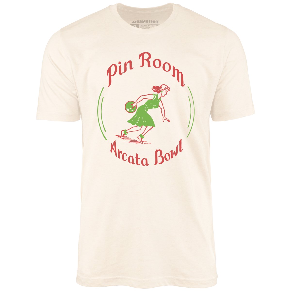 Arcata Bowl Pin Room - Arcata, CA - Vintage Bowling Alley - Unisex T-Shirt