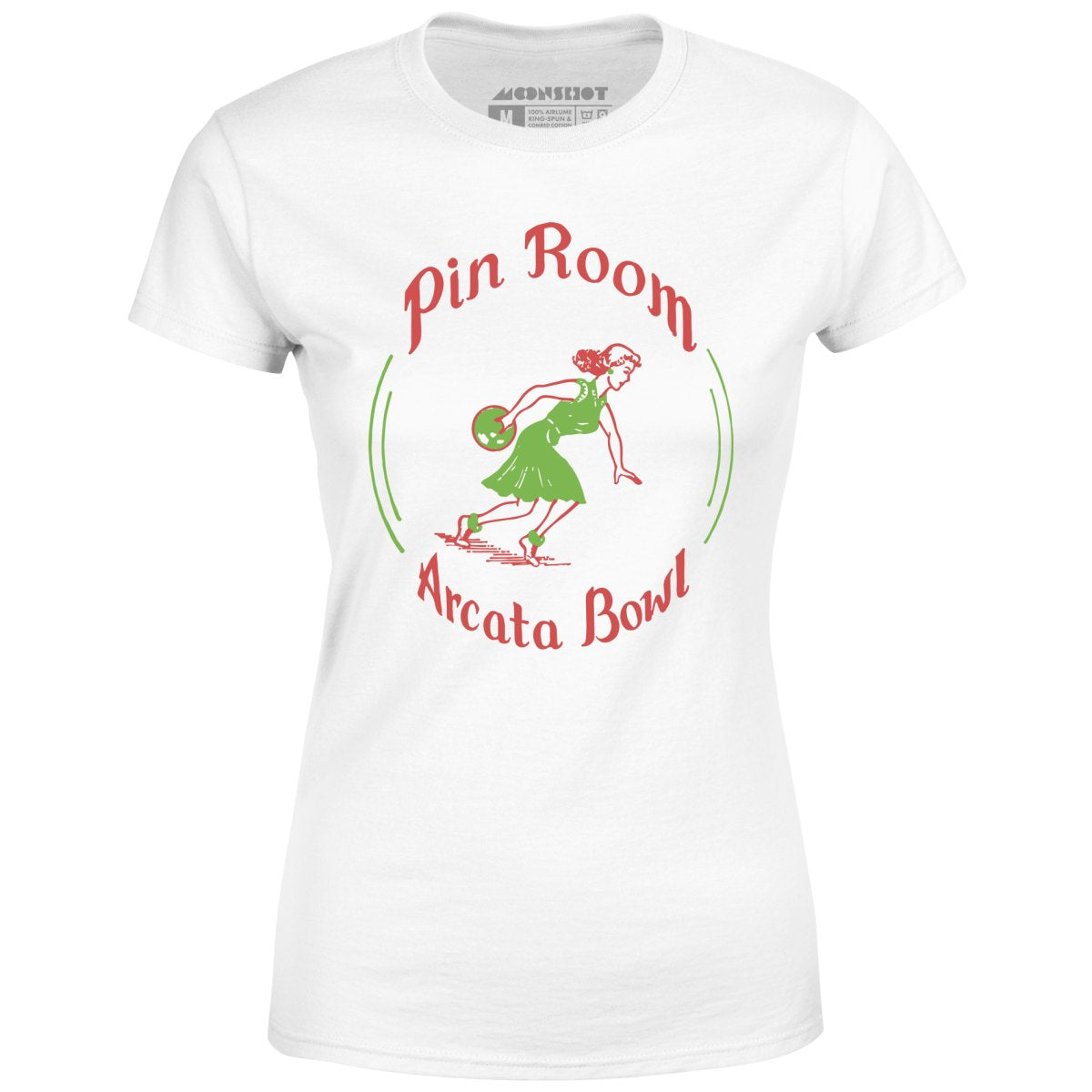 Arcata Bowl Pin Room - Arcata, CA - Vintage Bowling Alley - Women's T-Shirt