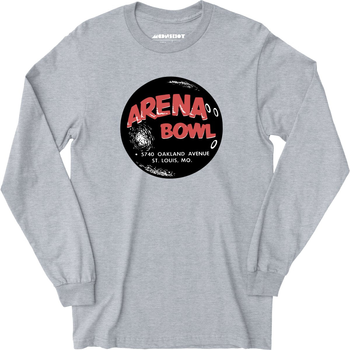 Arena Bowl - St. Louis, MO - Vintage Bowling Alley - Long Sleeve T-Shirt