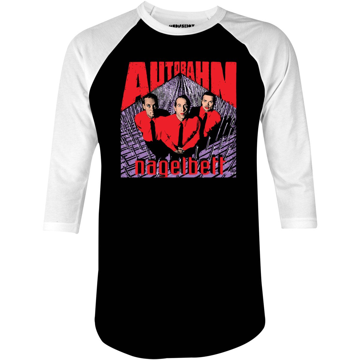 Autobahn - Big Lebowski - 3/4 Sleeve Raglan T-Shirt