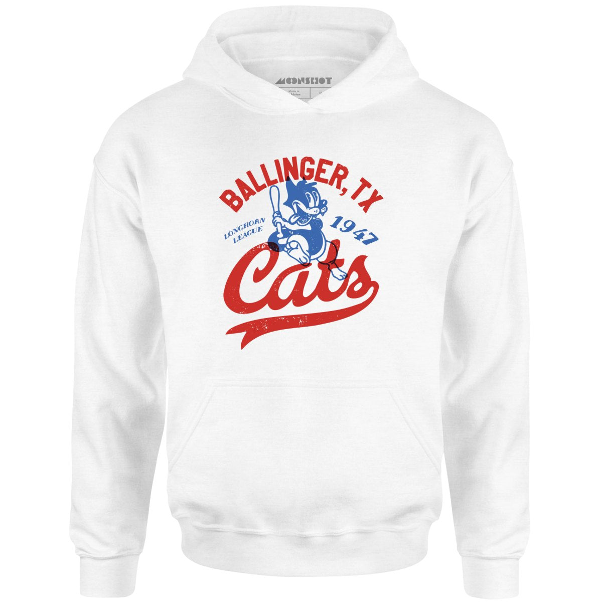 Ballinger Cats - Texas - Vintage Defunct Baseball Teams - Unisex Hoodie