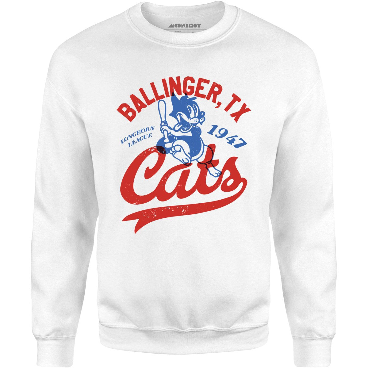 Ballinger Cats - Texas - Vintage Defunct Baseball Teams - Unisex Sweatshirt