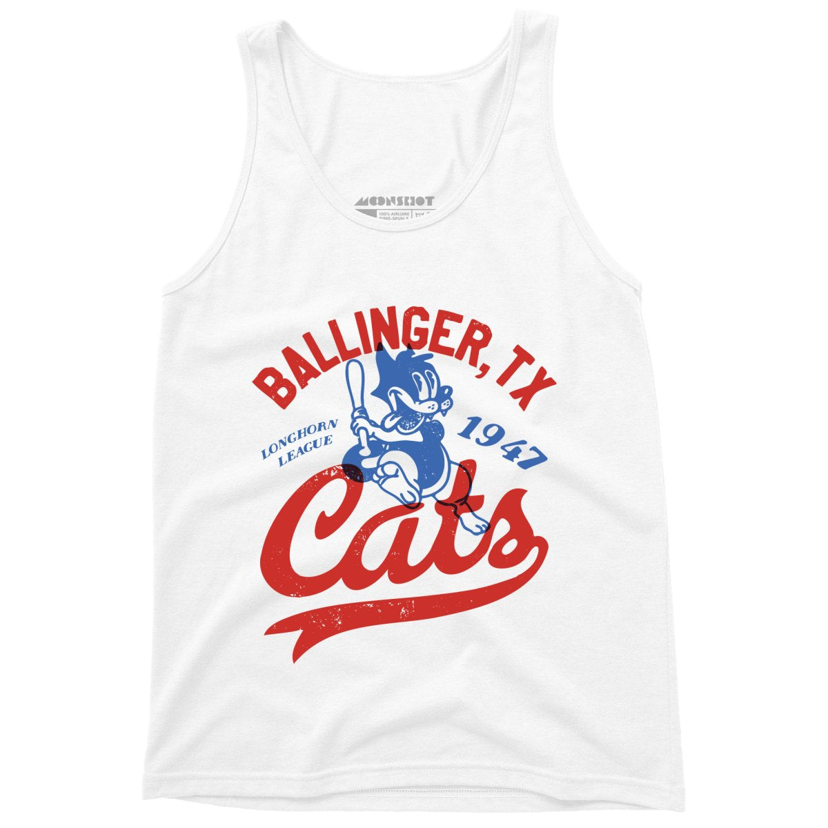 Ballinger Cats - Texas - Vintage Defunct Baseball Teams - Unisex Tank Top