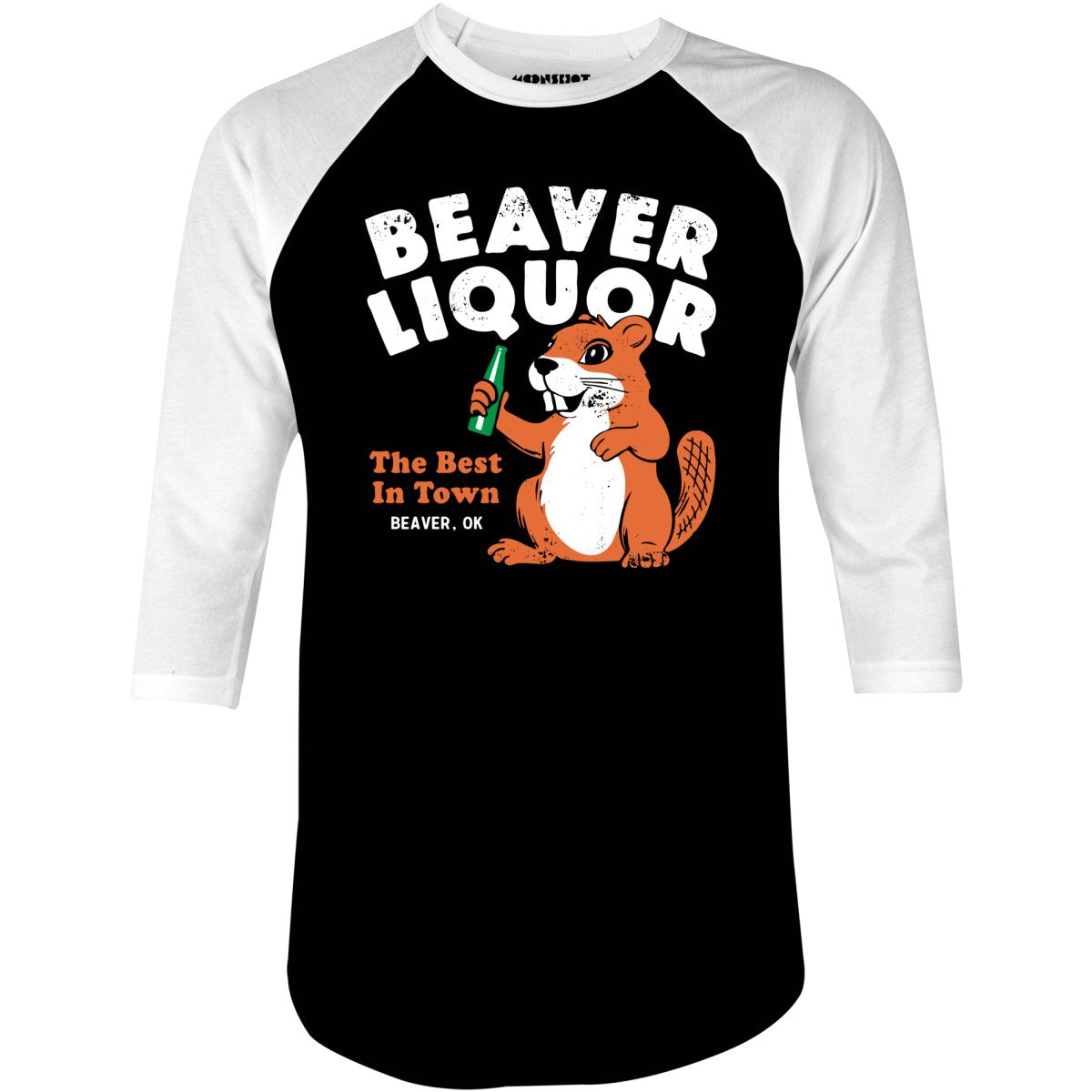 Beaver Liquor - 3/4 Sleeve Raglan T-Shirt