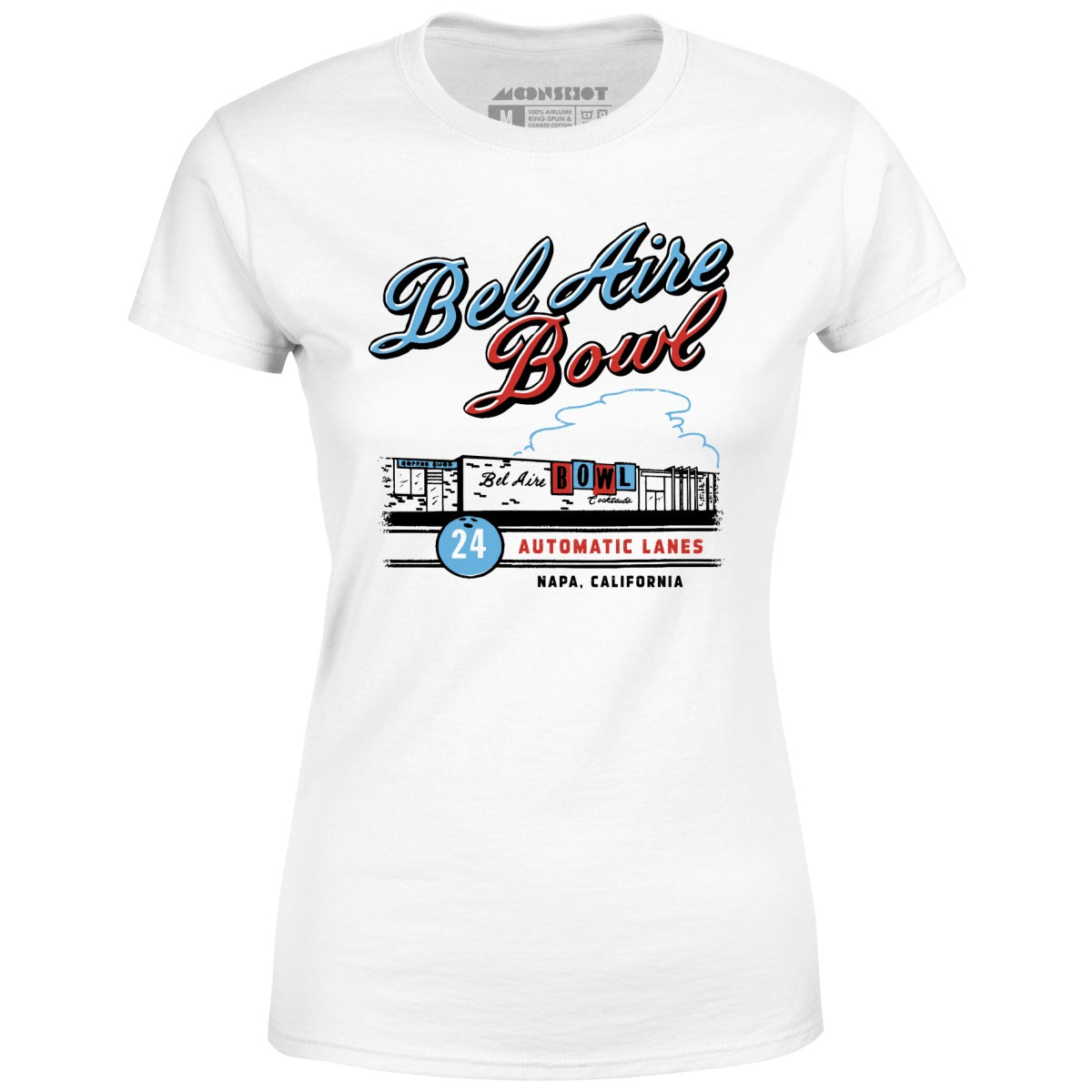 Bel Aire Bowl - Napa, CA - Vintage Bowling Alley - Women's T-Shirt