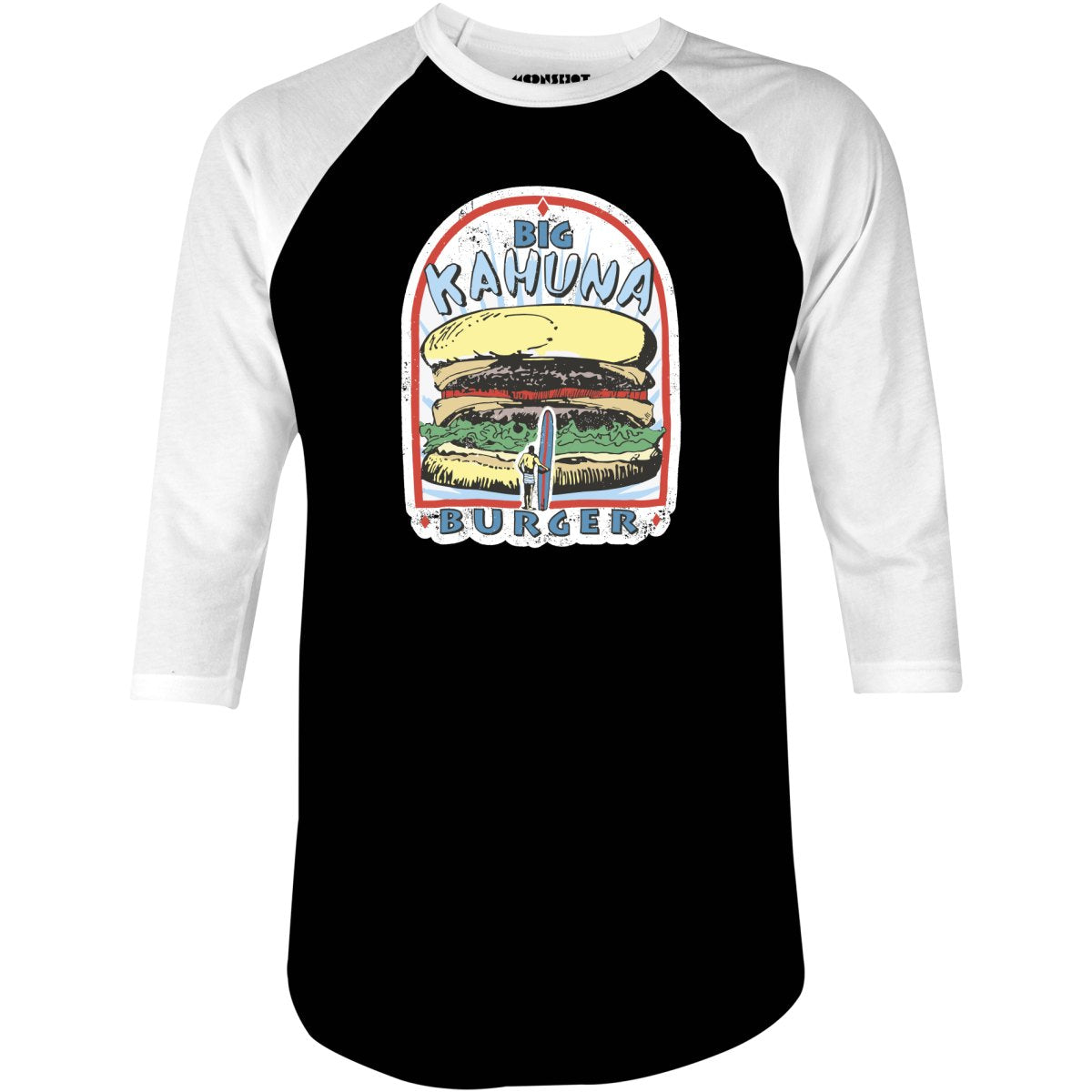 Big Kahuna Burger - 3/4 Sleeve Raglan T-Shirt