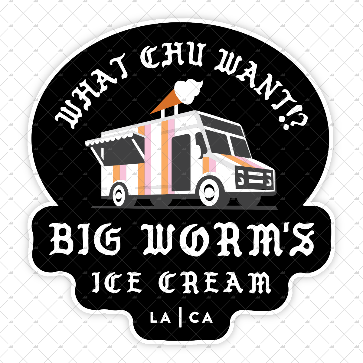 Big Worm's Ice Cream - Sticker