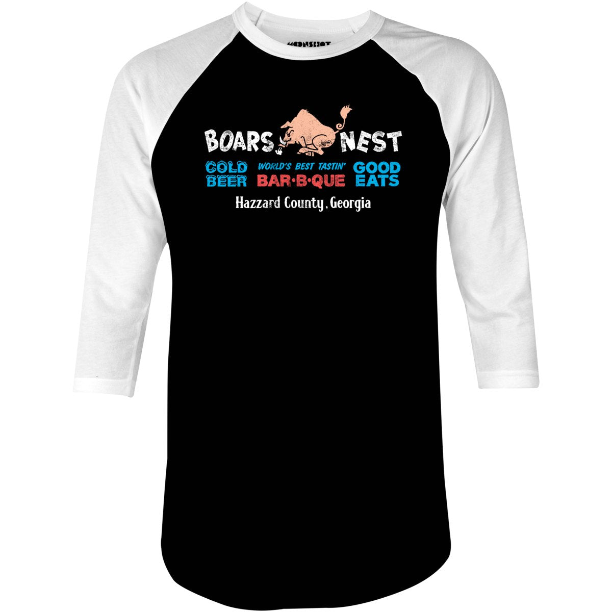 Boars Nest - 3/4 Sleeve Raglan T-Shirt