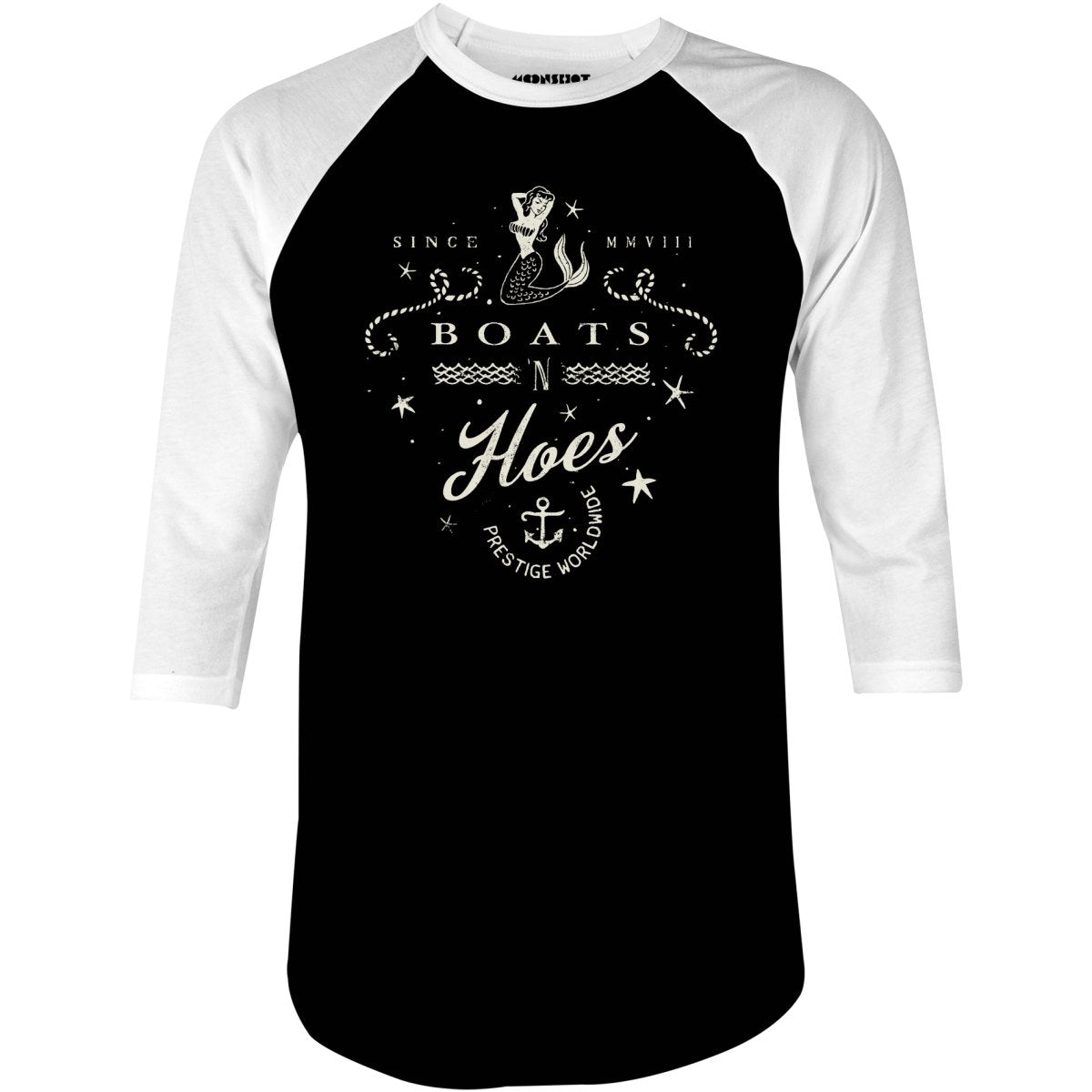 Boats n Hoes - 3/4 Sleeve Raglan T-Shirt