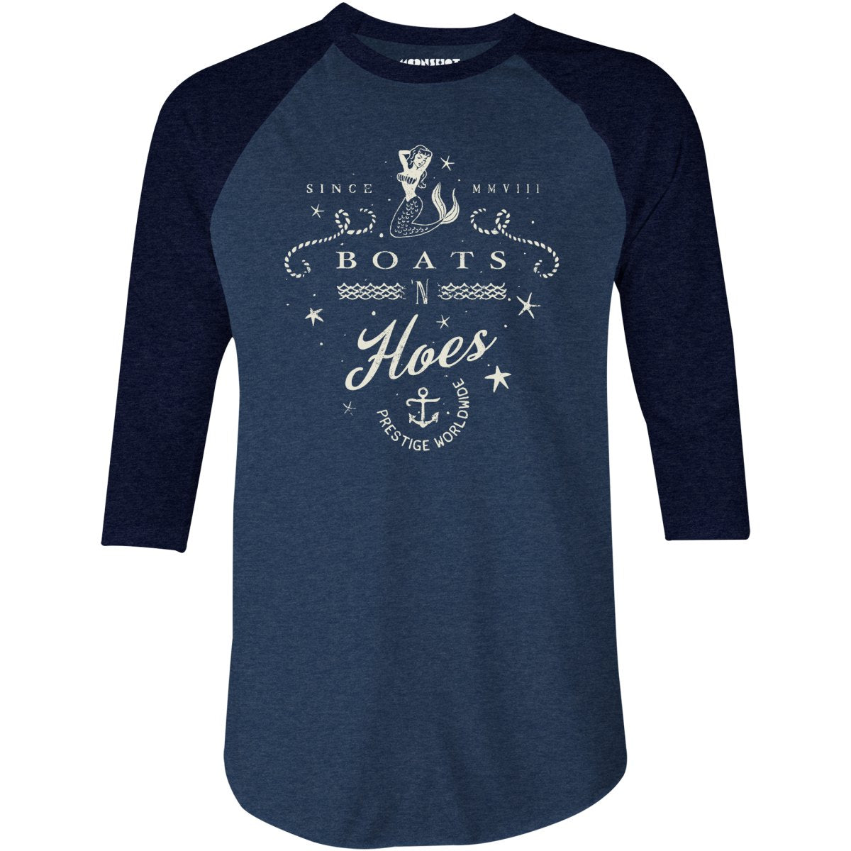 Boats n Hoes - 3/4 Sleeve Raglan T-Shirt