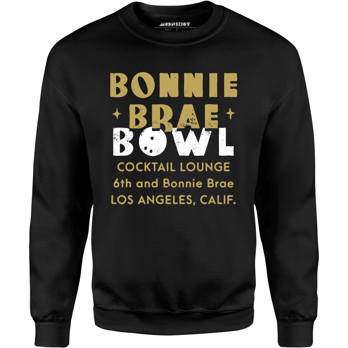 Bonnie Brae Bowl - Los Angeles, CA - Vintage Bowling Alley - Unisex Sweatshirt