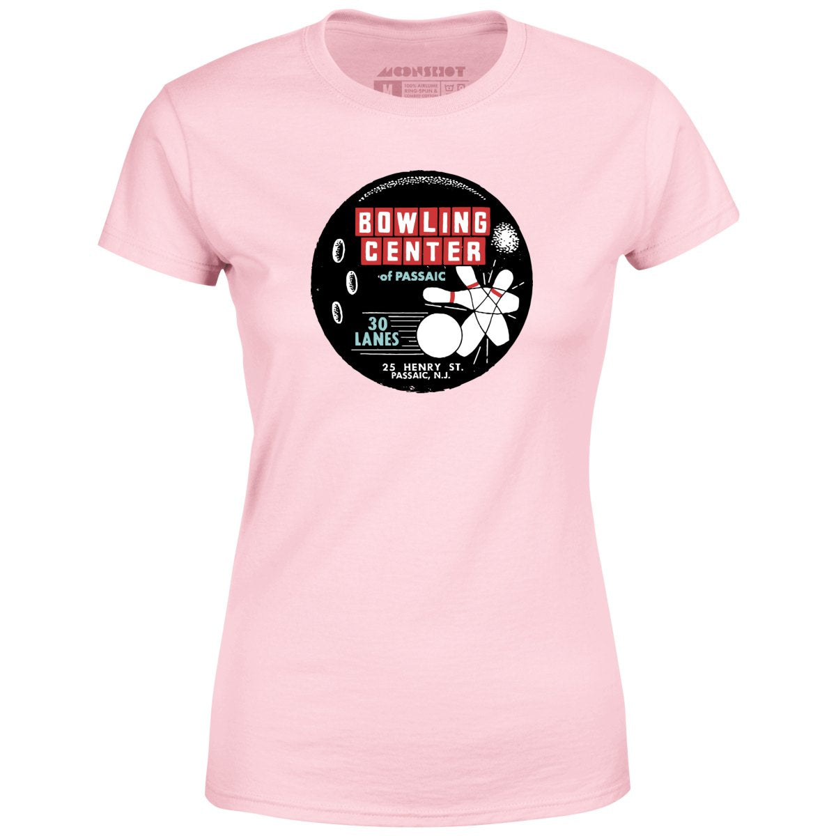 Bowling Center of Passaic - Passaic, NJ - Vintage Bowling Alley - Women's T-Shirt