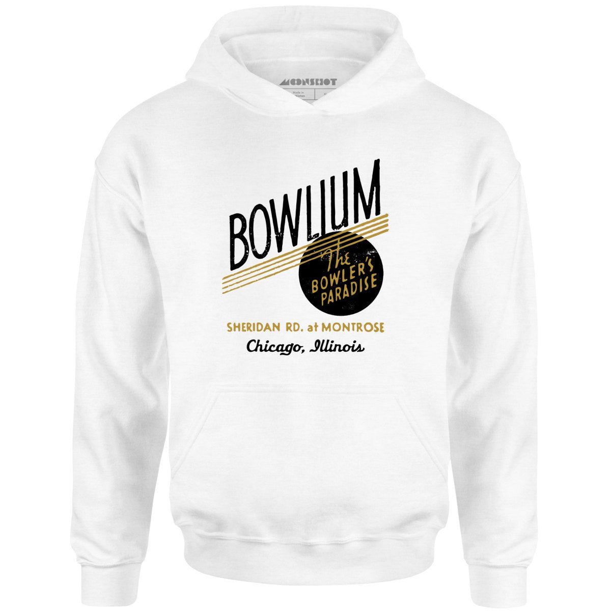 Bowlium - Chicago, IL - Vintage Bowling Alley - Unisex Hoodie