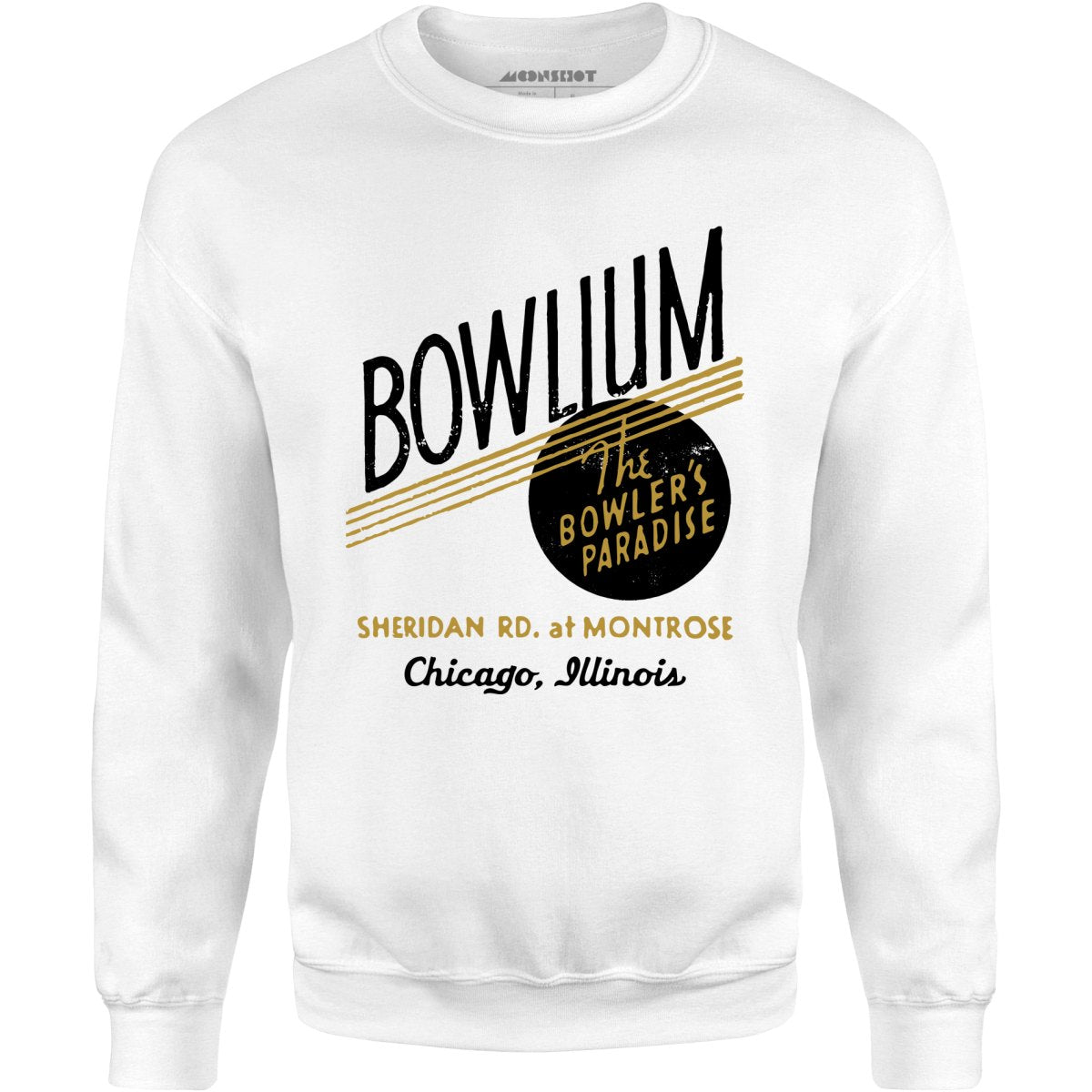 Bowlium - Chicago, IL - Vintage Bowling Alley - Unisex Sweatshirt