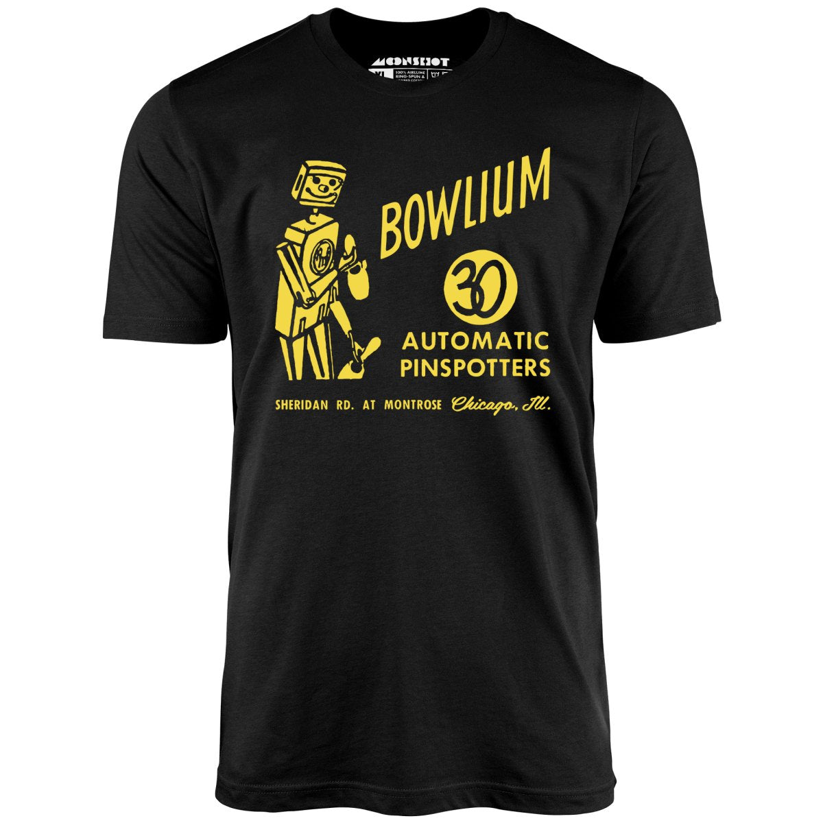 Bowlium v2 - Chicago, IL - Vintage Bowling Alley - Unisex T-Shirt