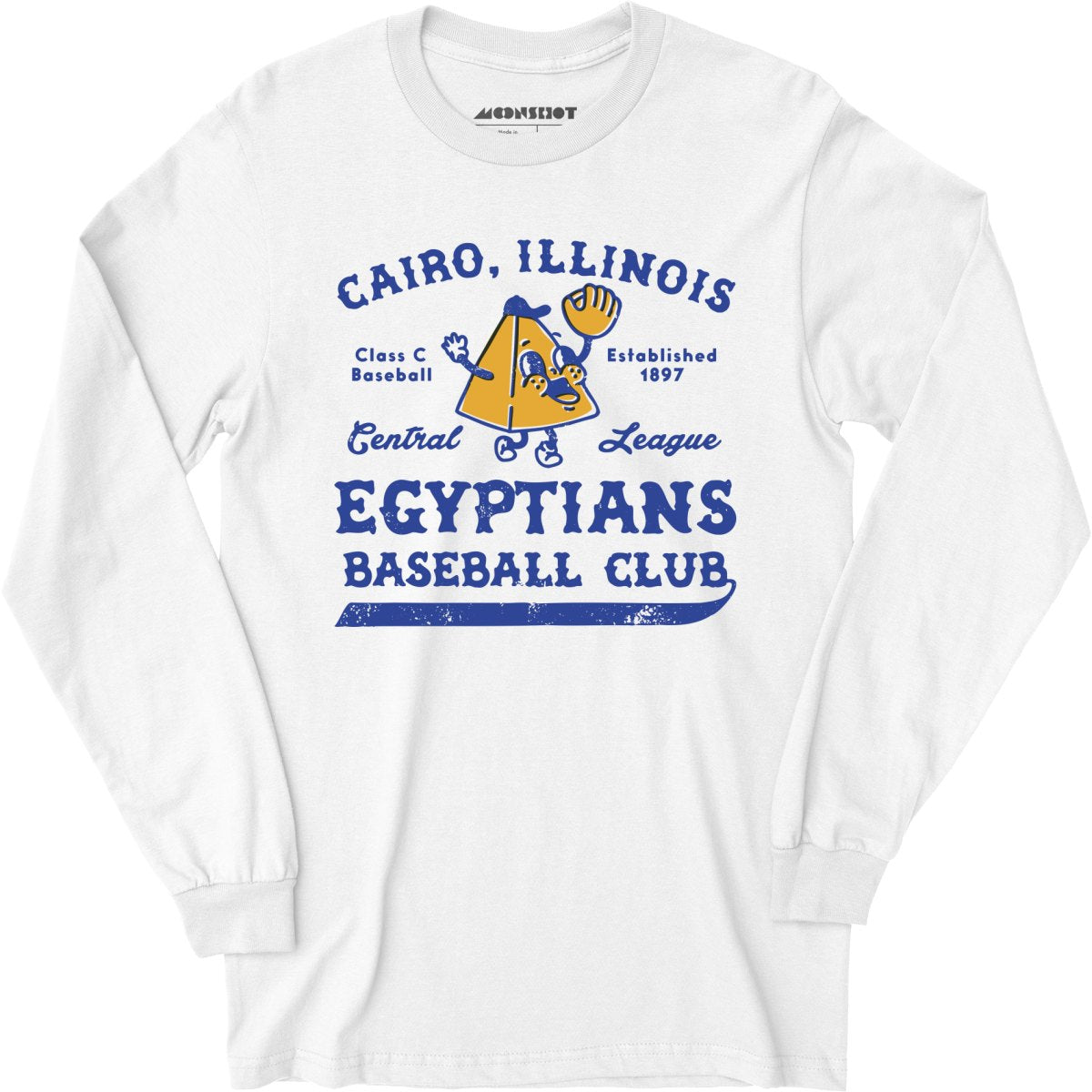 Cairo Egyptians - Illinois - Vintage Defunct Baseball Teams - Long Sleeve T-Shirt