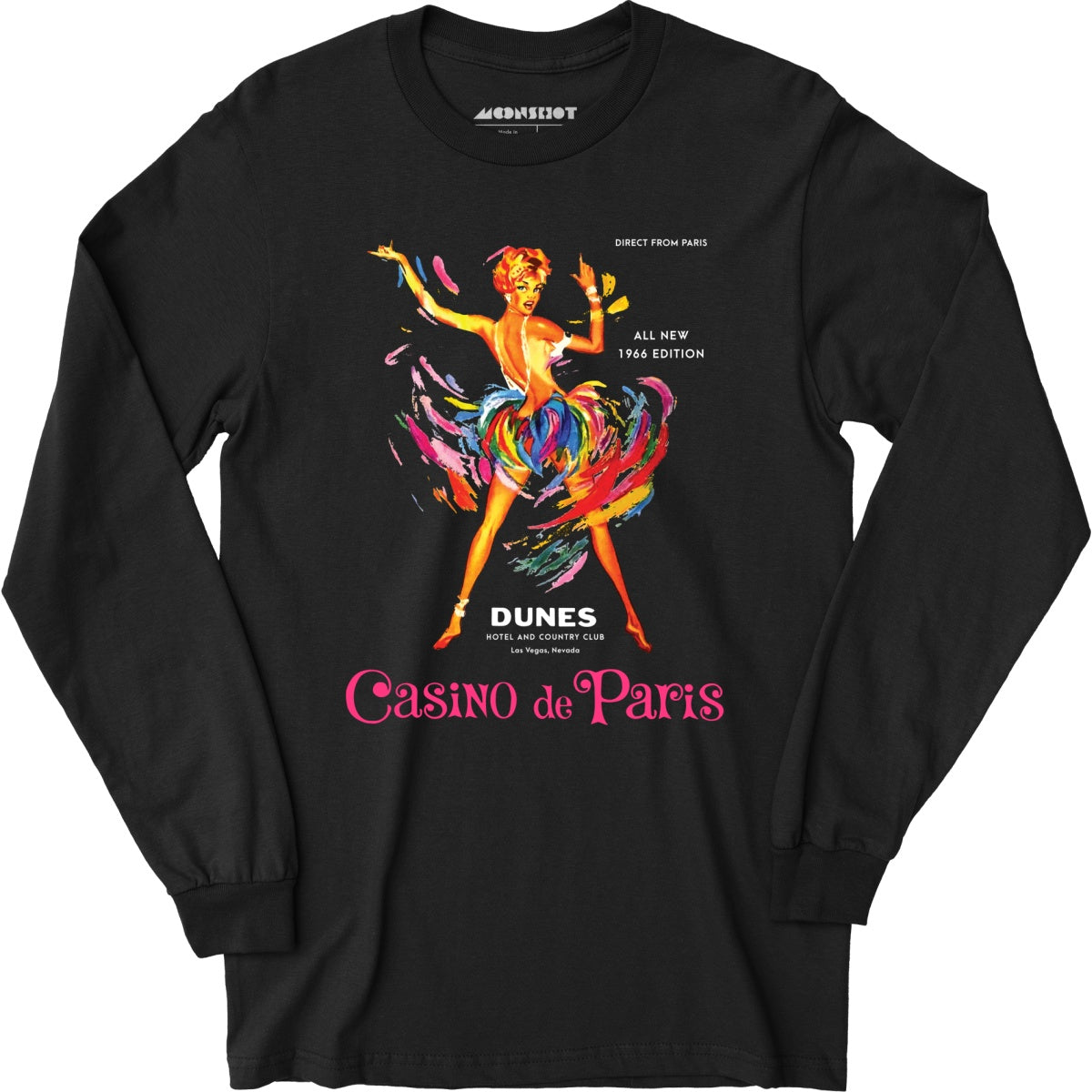 Casino de Paris at The Dunes - Vintage Las Vegas - Long Sleeve T-Shirt