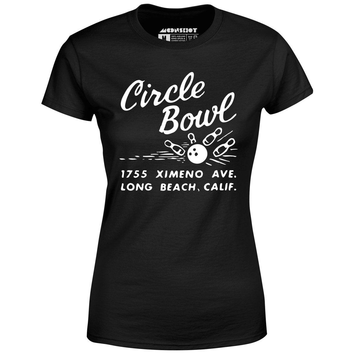 Circle Bowl - Long Beach, CA - Vintage Bowling Alley - Women's T-Shirt