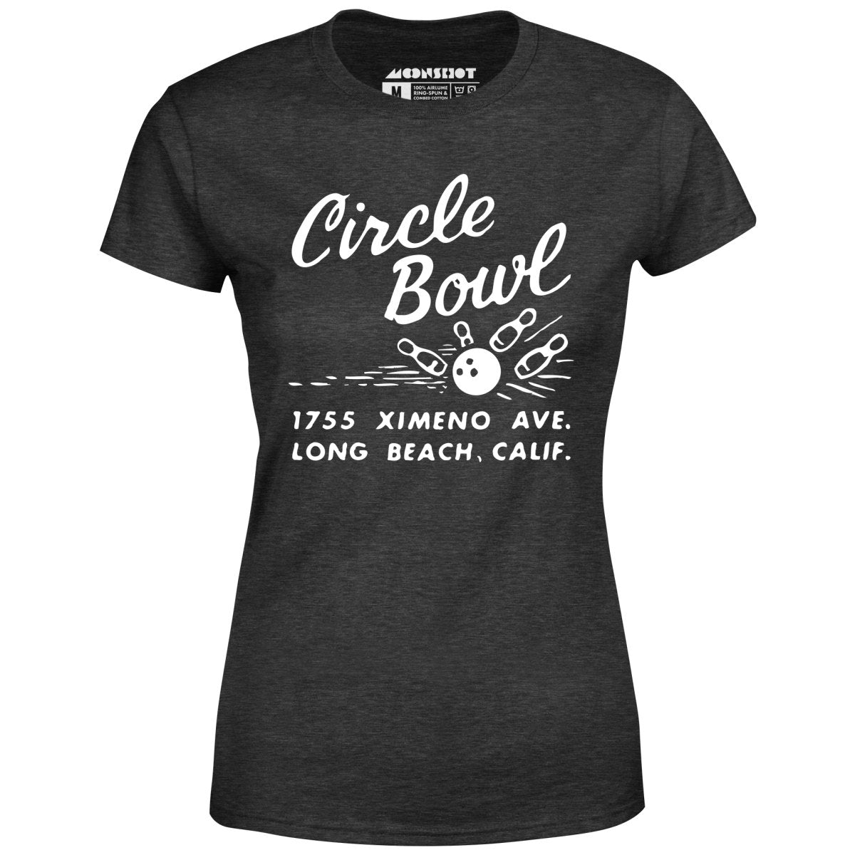 Circle Bowl - Long Beach, CA - Vintage Bowling Alley - Women's T-Shirt