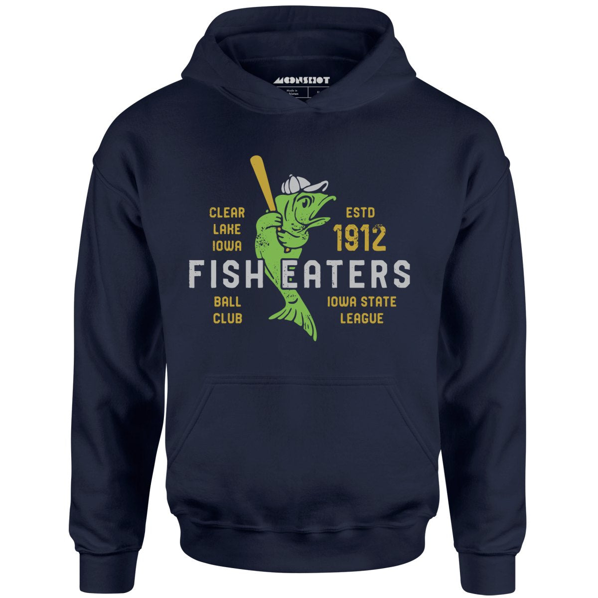 Clear Lake Fish Eaters - Iowa - Vintage Defunct Baseball Teams - Unisex Hoodie