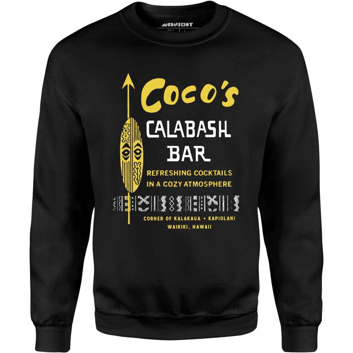 Coco's Calabash Bar - Waikiki, HI - Vintage Tiki Bar - Unisex Sweatshirt