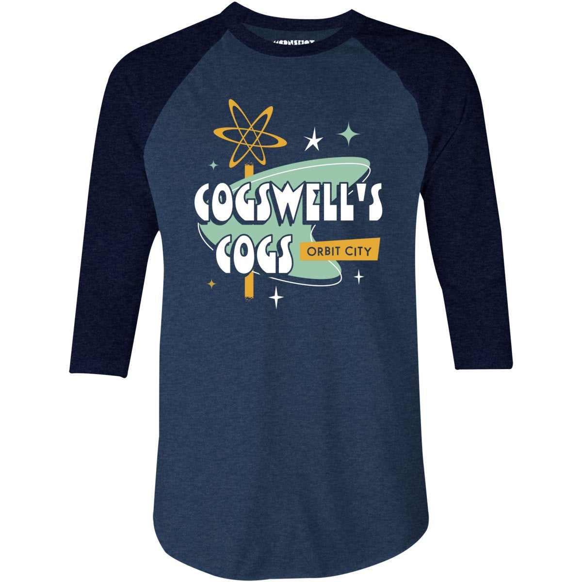 Cogswell's Cogs - 3/4 Sleeve Raglan T-Shirt