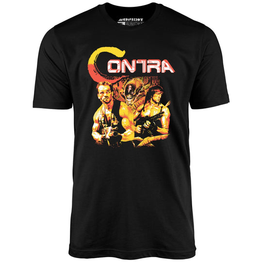 Contra Action Heroes Mashup Parody - Unisex T-Shirt