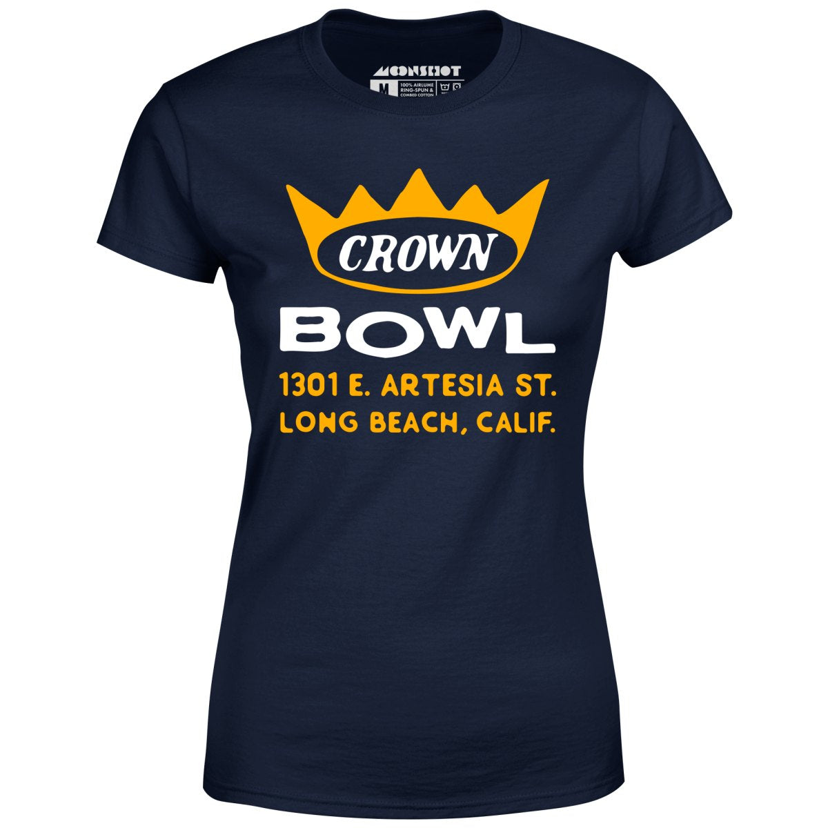 Crown Bowl - Long Beach, CA - Vintage Bowling Alley - Women's T-Shirt