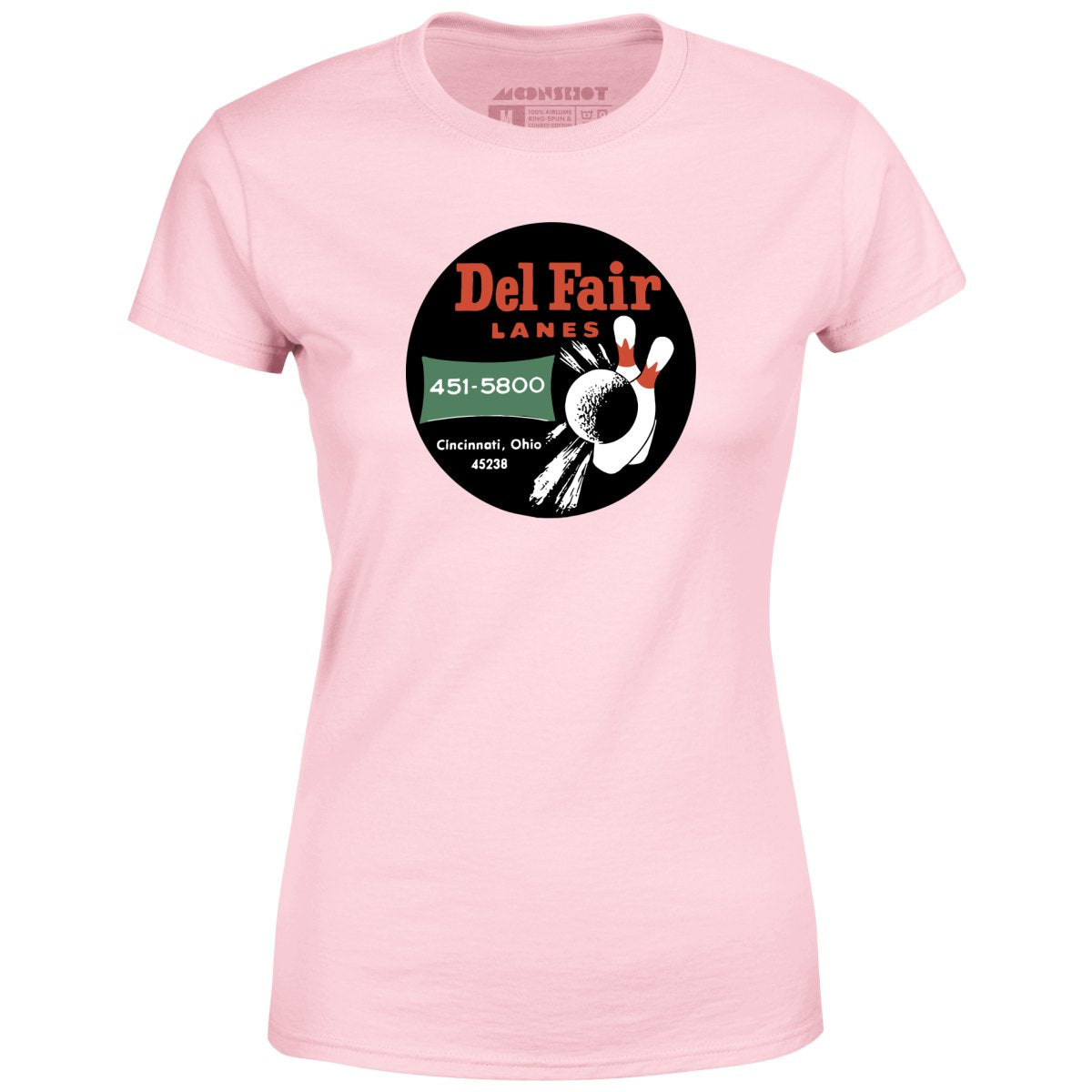 Del Fair Lanes - Cincinnati, OH - Vintage Bowling Alley - Women's T-Shirt