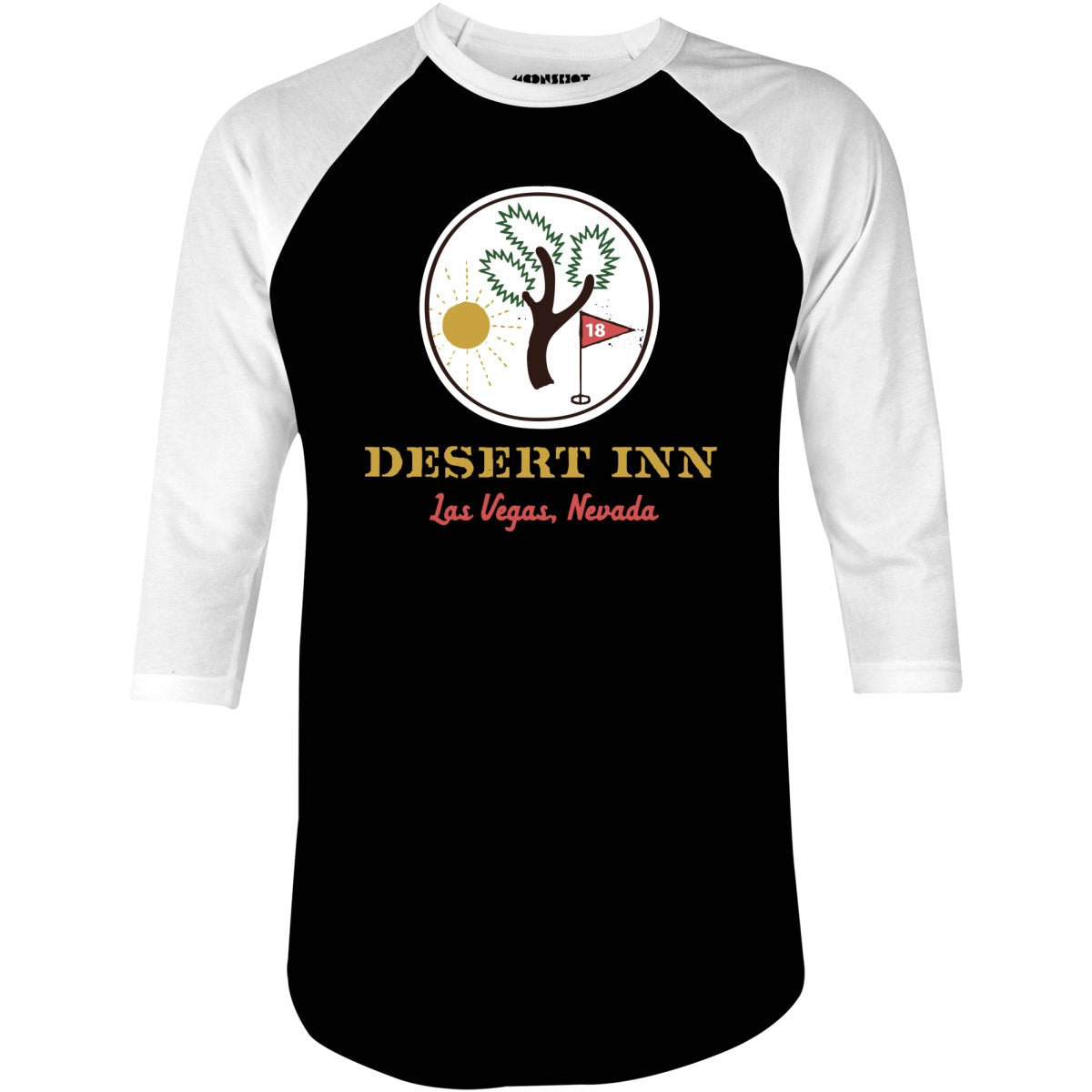 Desert Inn v3 - Vintage Las Vegas - 3/4 Sleeve Raglan T-Shirt