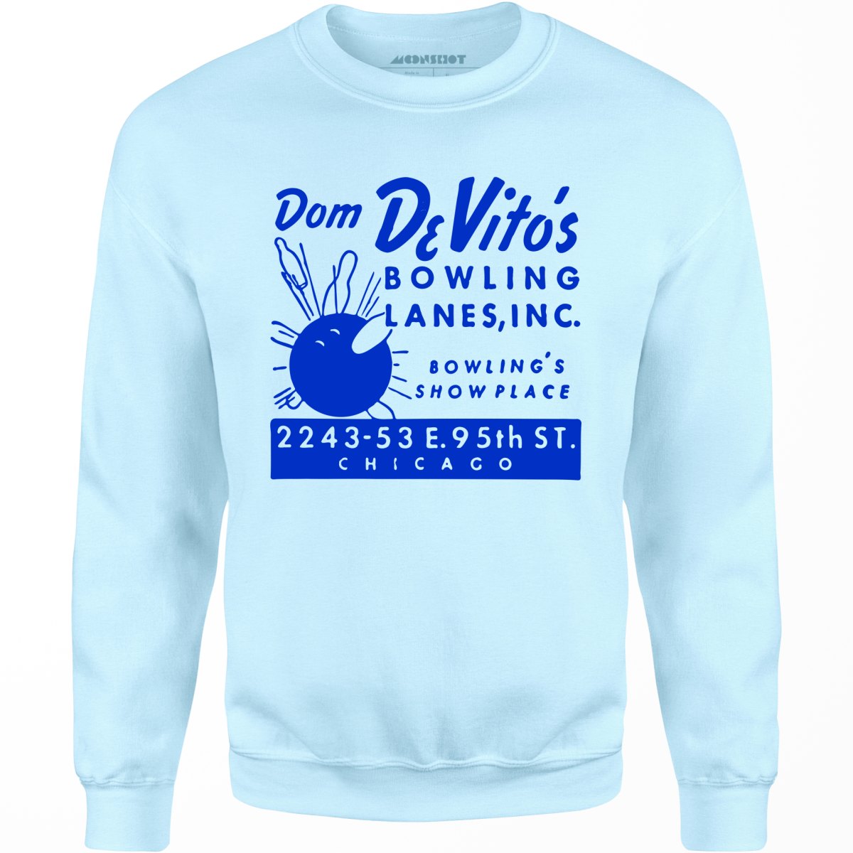 Dom DeVito's - Chicago, IL - Vintage Bowling Alley - Unisex Sweatshirt